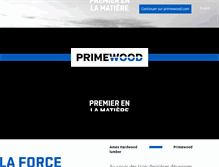 Tablet Screenshot of primewood-lumber.com